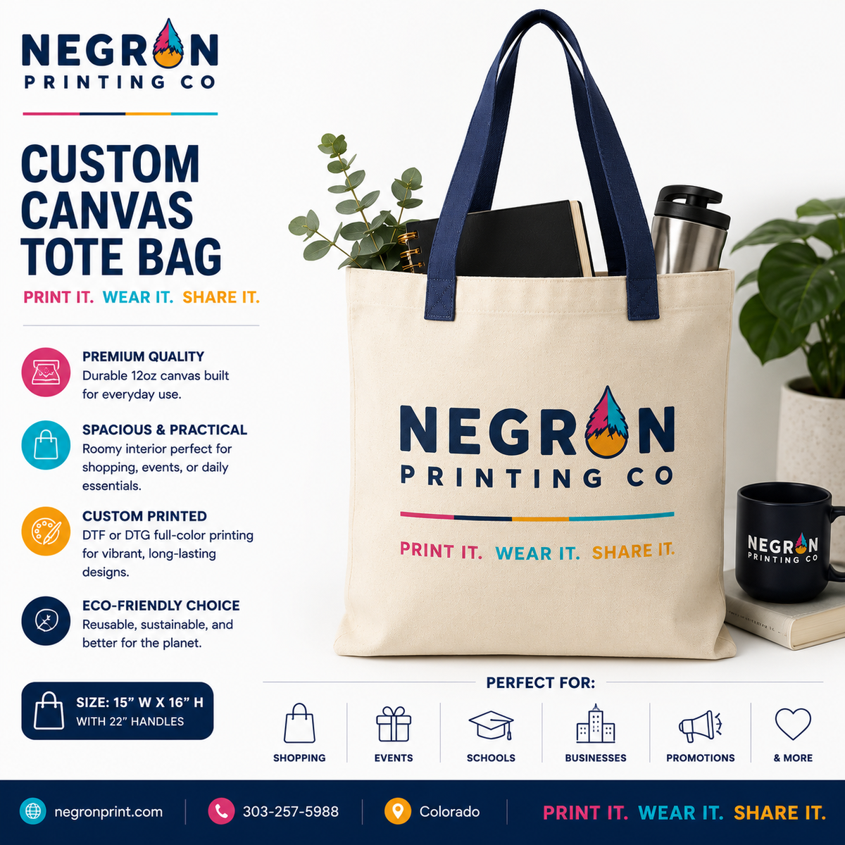 Custom Canvas Tote Bag