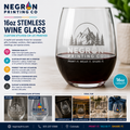 Custom Stemless Wine Glass