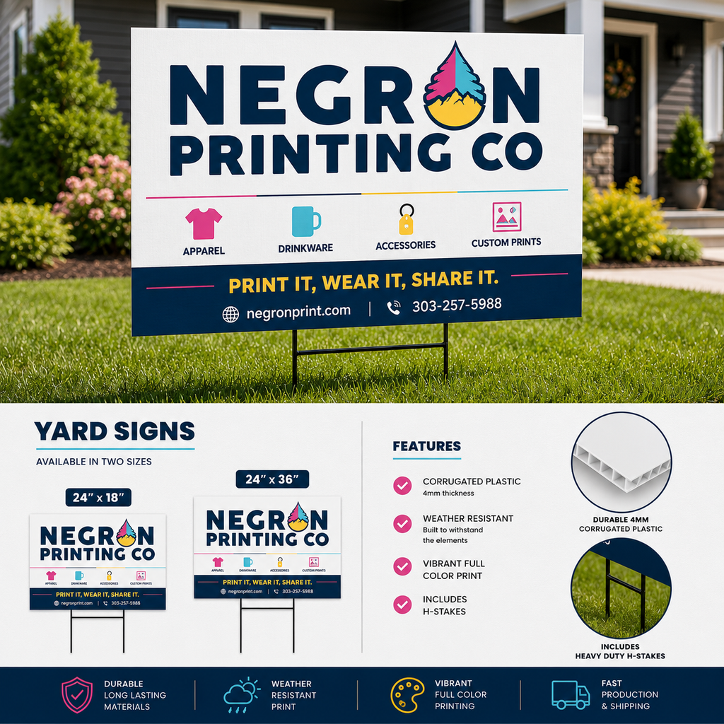 Custom Yard Sign with Stake